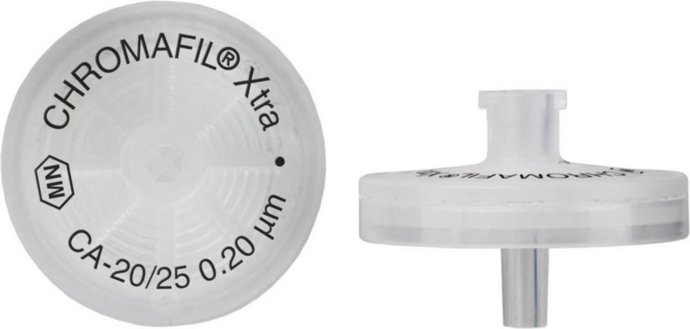 CHROMAFIL Xtra disposable filter CA-20/25 cellulose acetate, 0.2 µm, 25 mm, colourless PP-case, labelled, pack of 400