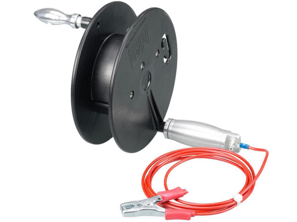 Manual cable reel Ex, black with earthinh cable, without cord