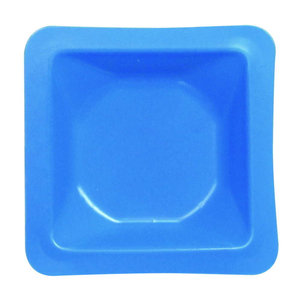 Weighing boats 46x46x8 mm 7 ml, blue, PS pack of 500