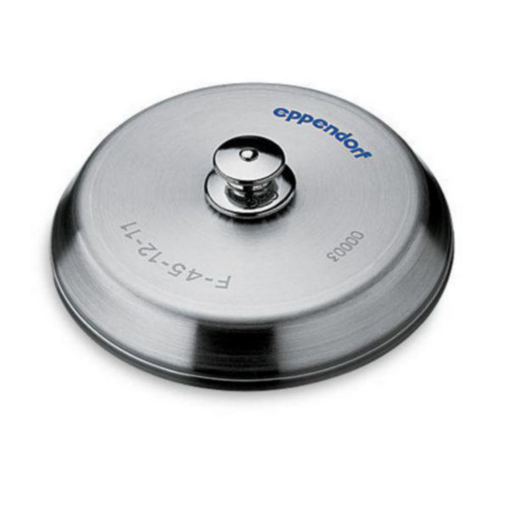 Lid, stainless steel, with wheel nut for rotor F-45-12-11