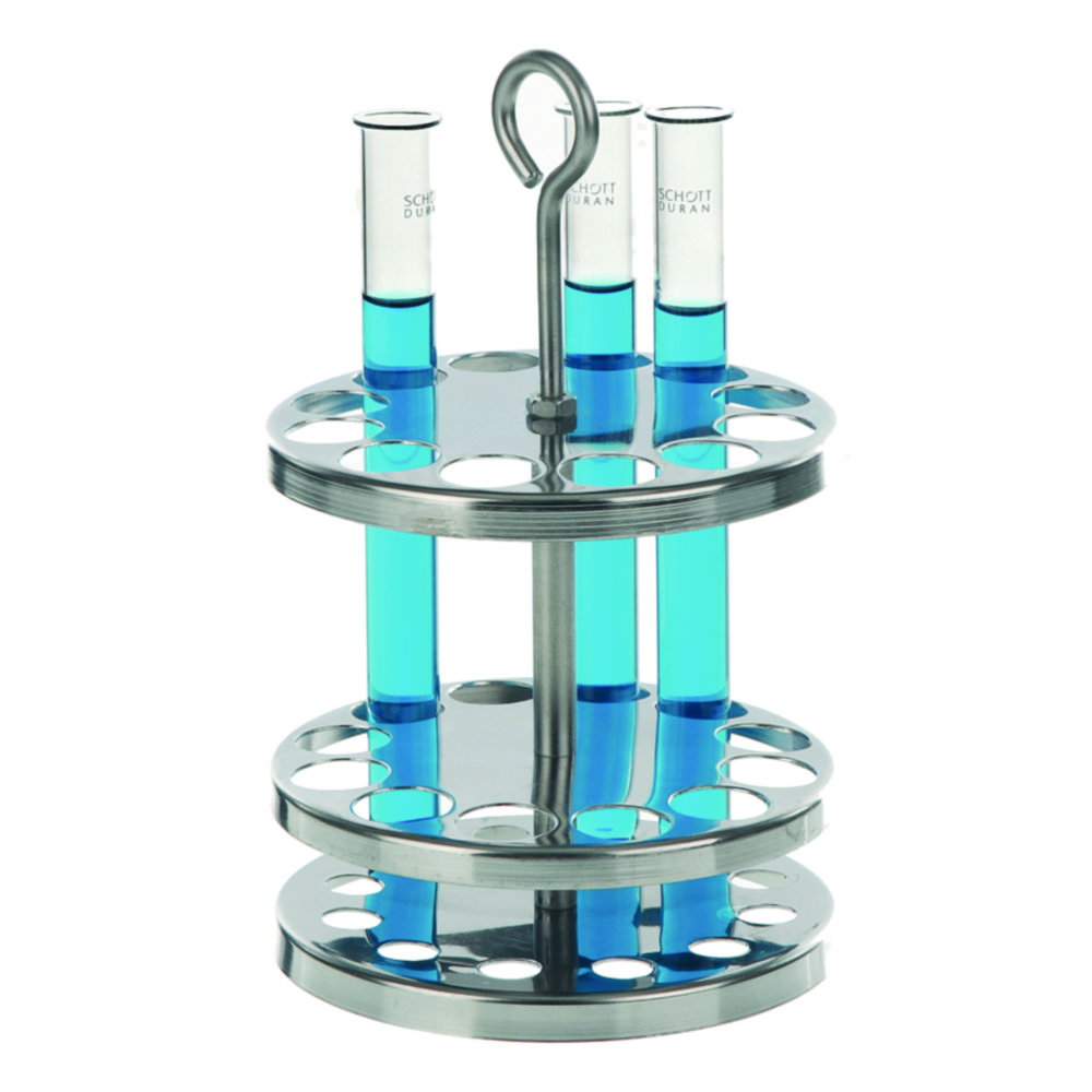 Test tube rack round, DRm 98 mm, 20 mm hole size 16.5 cm