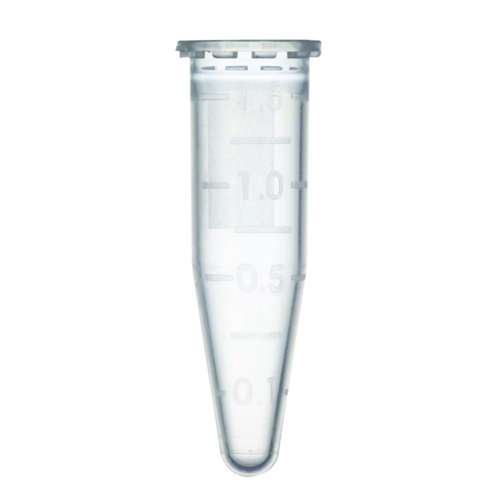 Microcentrifuge Tubes 1.5 ml, natural PP, without lid, pack of 1000