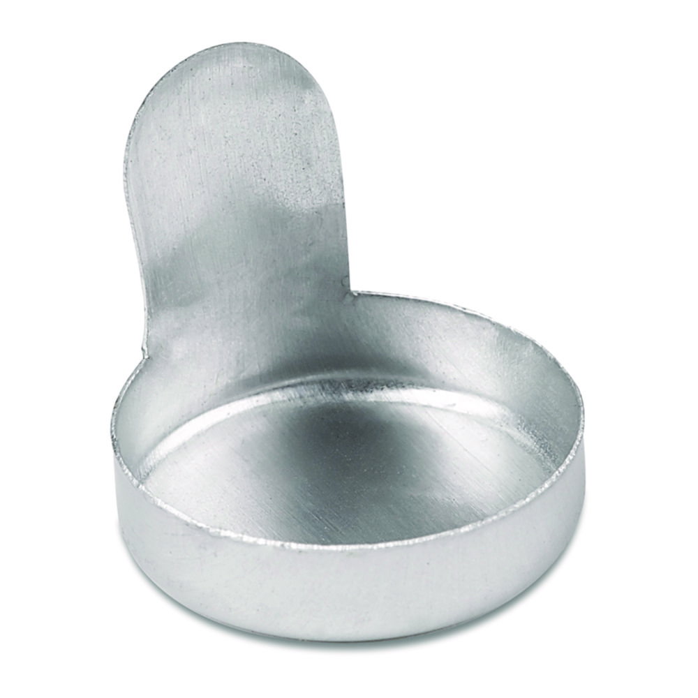 Aluminium Weigh Dish Micro 0.25ml, 13 x 3.5mm with tab, pack of 100