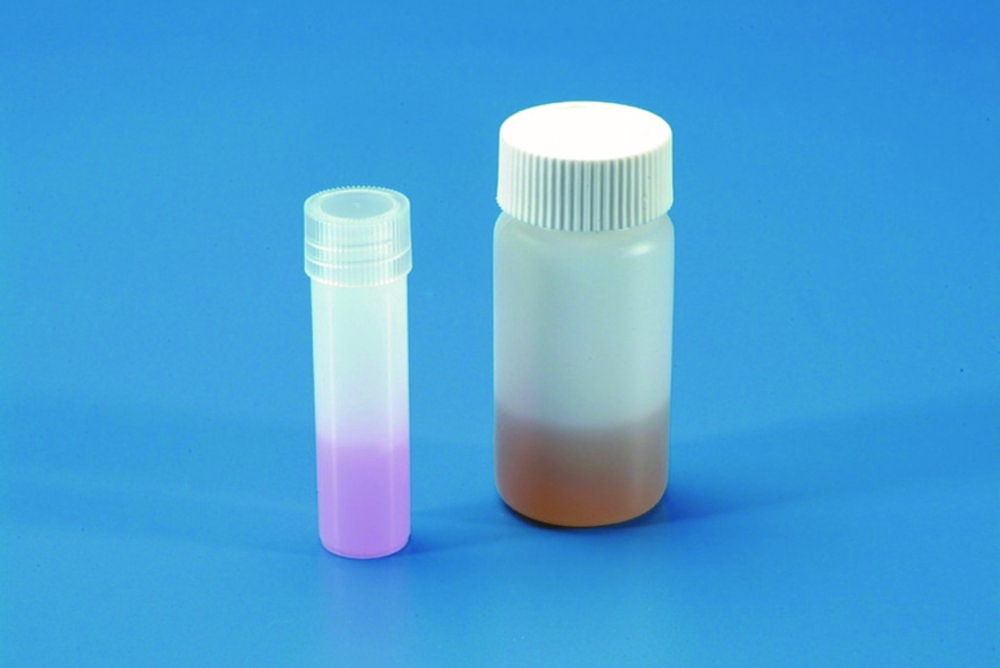 Scintillations vials, 4 ml, HDPE pack of 2000, with cap 13,71 x 53,15 mm