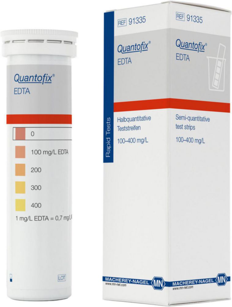 Quantofix test kit, EDTA 100 test strips + reagents
