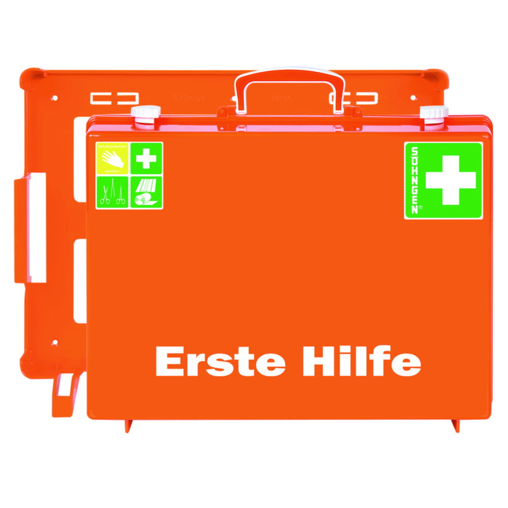 First aid kit MT-CD, industry standard, orange, DIN 13169, ABS plastic, dimensions: 400 x 150 x 300 mm