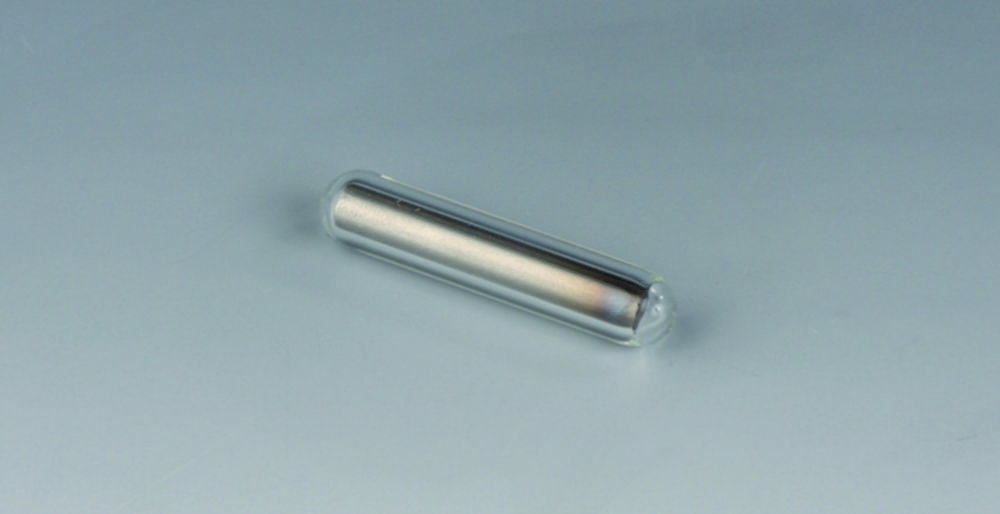 Glass magnetic stirring bars, 55 x 8 mm