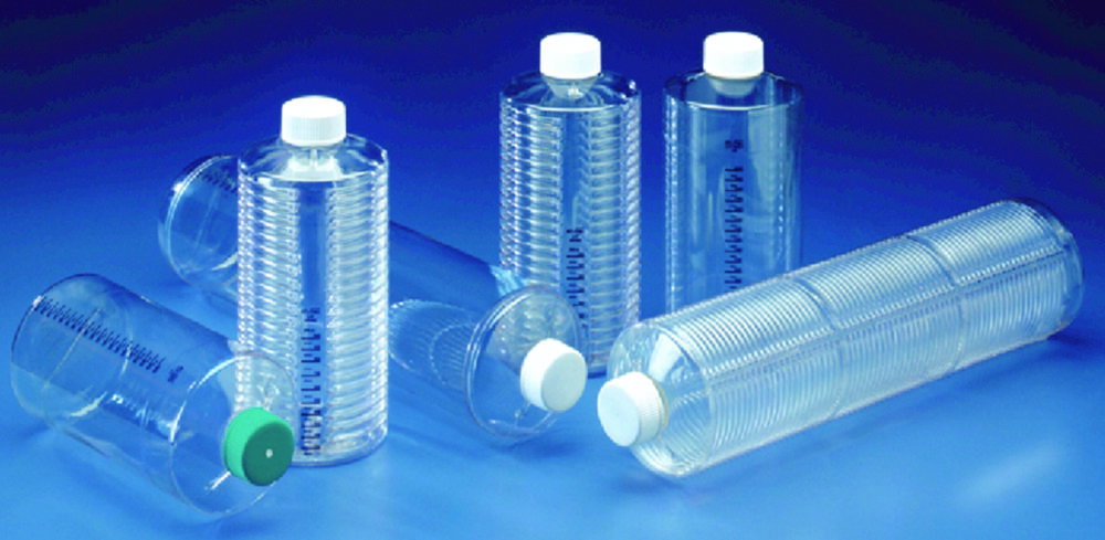 InVitro 1.2X roller bottles 1050 cm² PETG, sterile, smooth surface, vented cap, standard vented, pack of 4x5