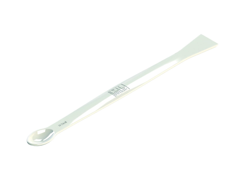LaboPlast spoon spatula, PS spoon 0.5ml, spatula 17mm, single packed, gamma sterilised, pack of 100