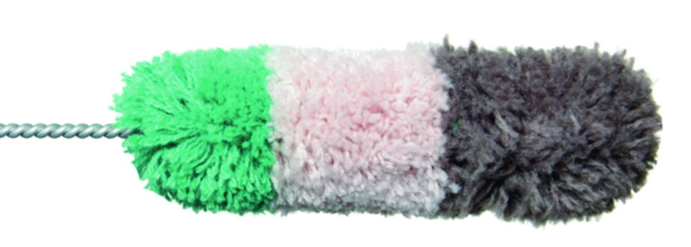 Cylinder brush 330 mm stem 120mm, with eye, head Ø 45mm, cotton colored