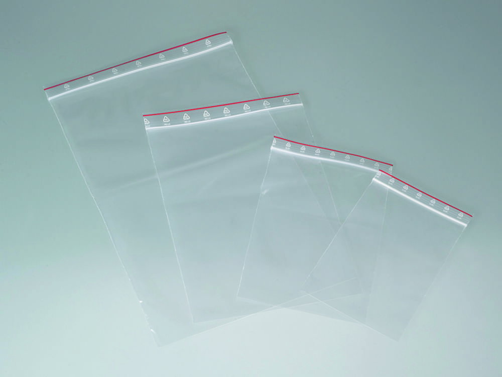 Packaging bags with closure, 130x60 mm, 100 ml, PE, pack of 100