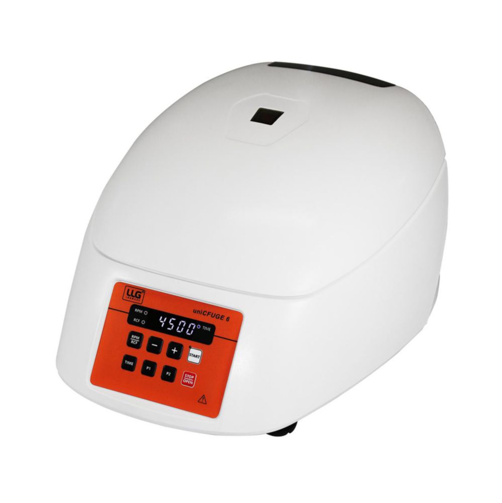 LLG-uniCFUGE 6 for 8x15 ml (Ø17x120) and 4x50 ml (Ø29x115) centrifuge tubes, incl. Rotor, with EU-plug