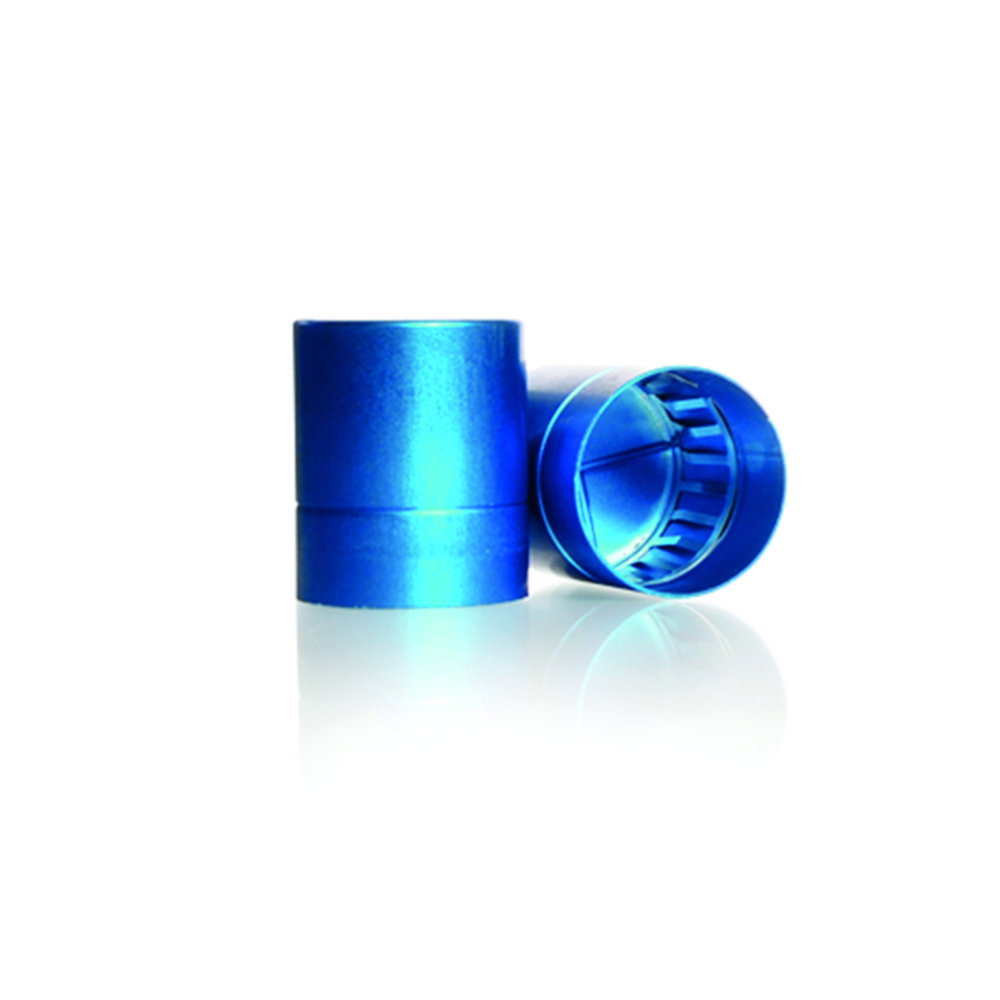 Metal caps,for culture flasks and media bottles, Aluminium,for neck diam. 38 mm