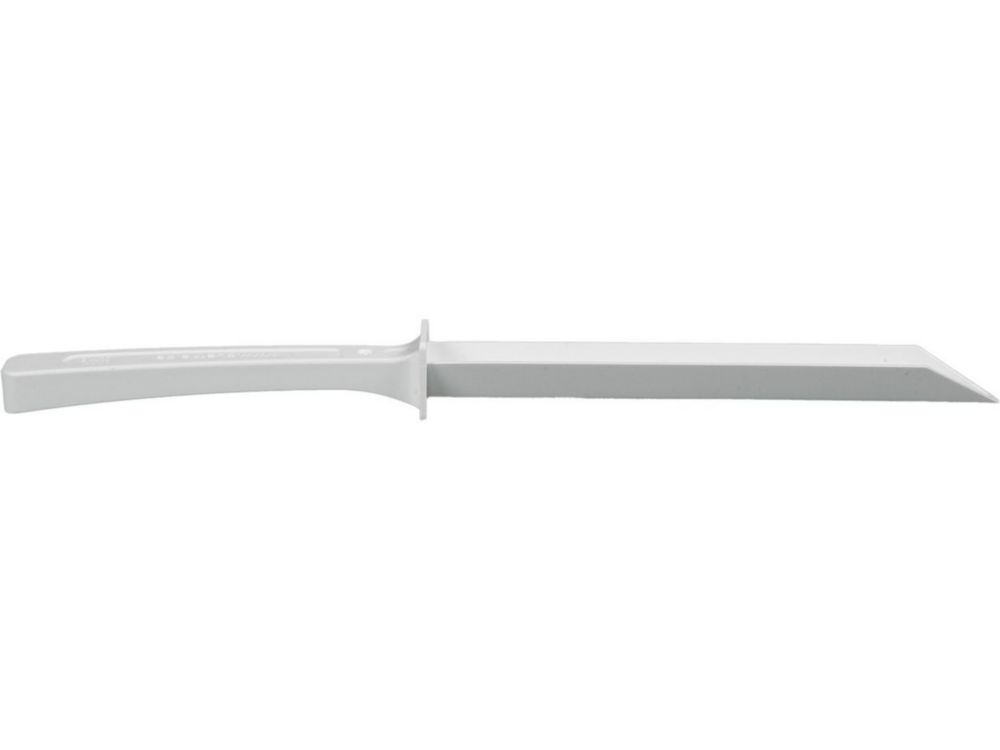 LaboPlast spatula, 263 mm long insertion depth 150 mm, single-use, PS, white, w./o. sheath, pack of 10