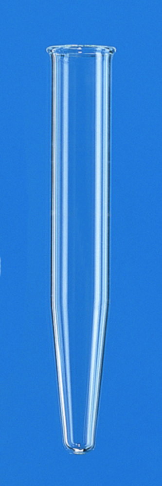 Centrifuge tube 15 ml, Borosilicate 3.3 wall thickness ca.1,0 mm resilient up to RZB 3500 pack of 100