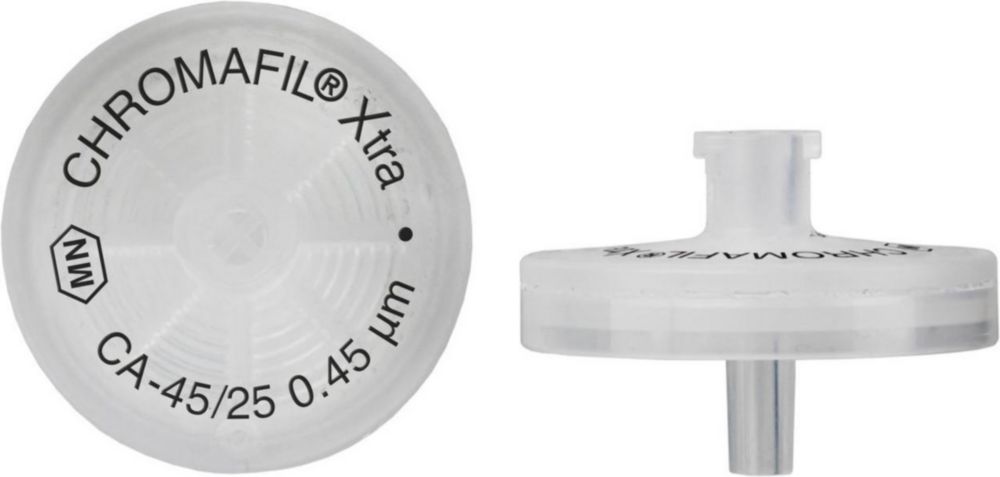 CHROMAFIL Xtra disposable filter CA-45/25 cellulose acetate, 0.45 µm, 25 mm, colourless PP-case, labelled, pack of 100