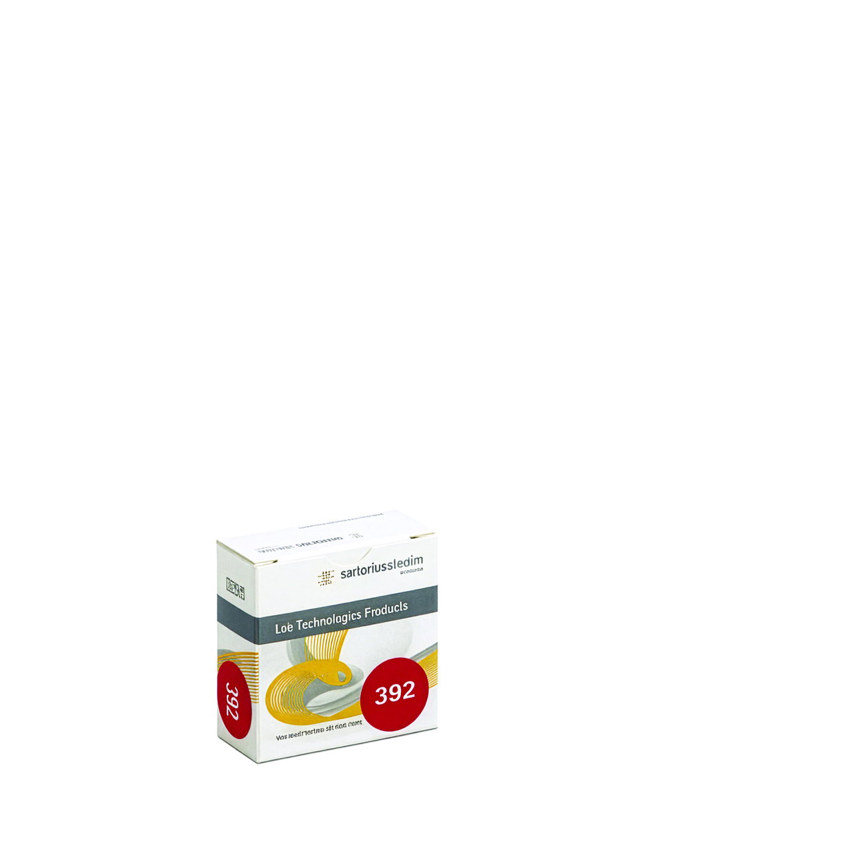 Filter paper round quantitativ pack of 100 Typy 392, 125mm red spot