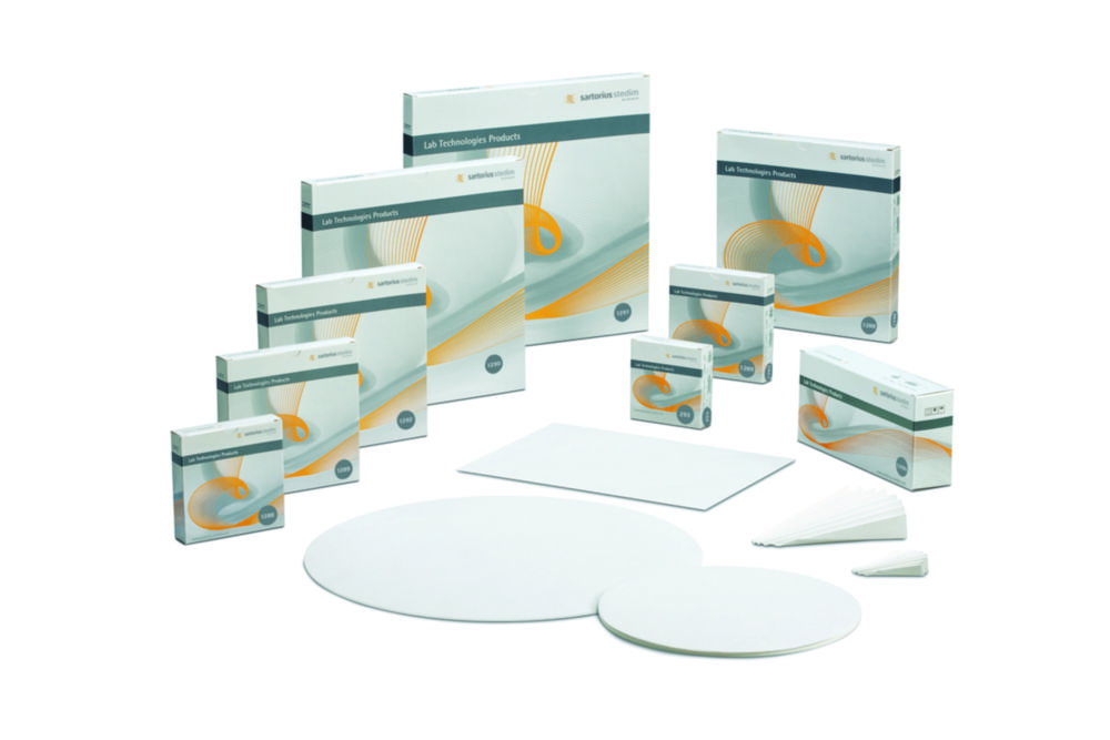 Folded filters 1291, 150 mm, pack of 100