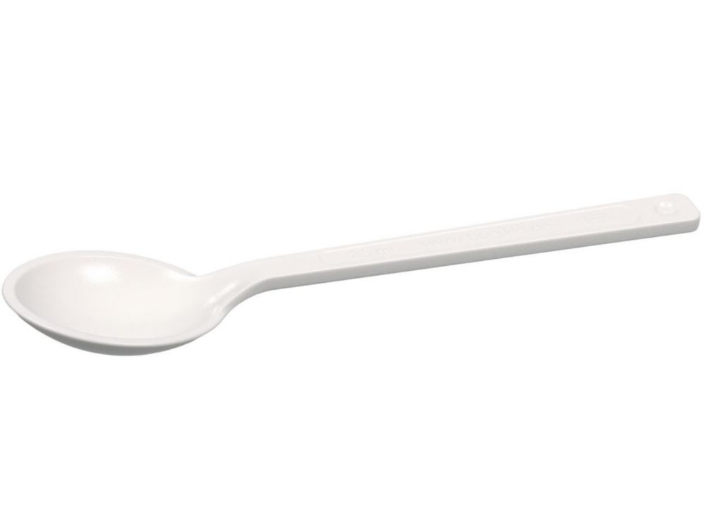 LaboPlast Bio sample spoon 127 mm PE, green, single-use, 2.5 ml, pack of 100