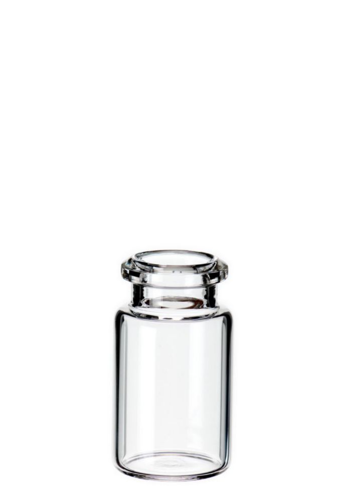 LLG-5ml Headspace Vial, 38.2x21.7mm, clear, 1.hydrolglass, 1st hydrol. class, flat bottom, for Metrohm, pack of 100