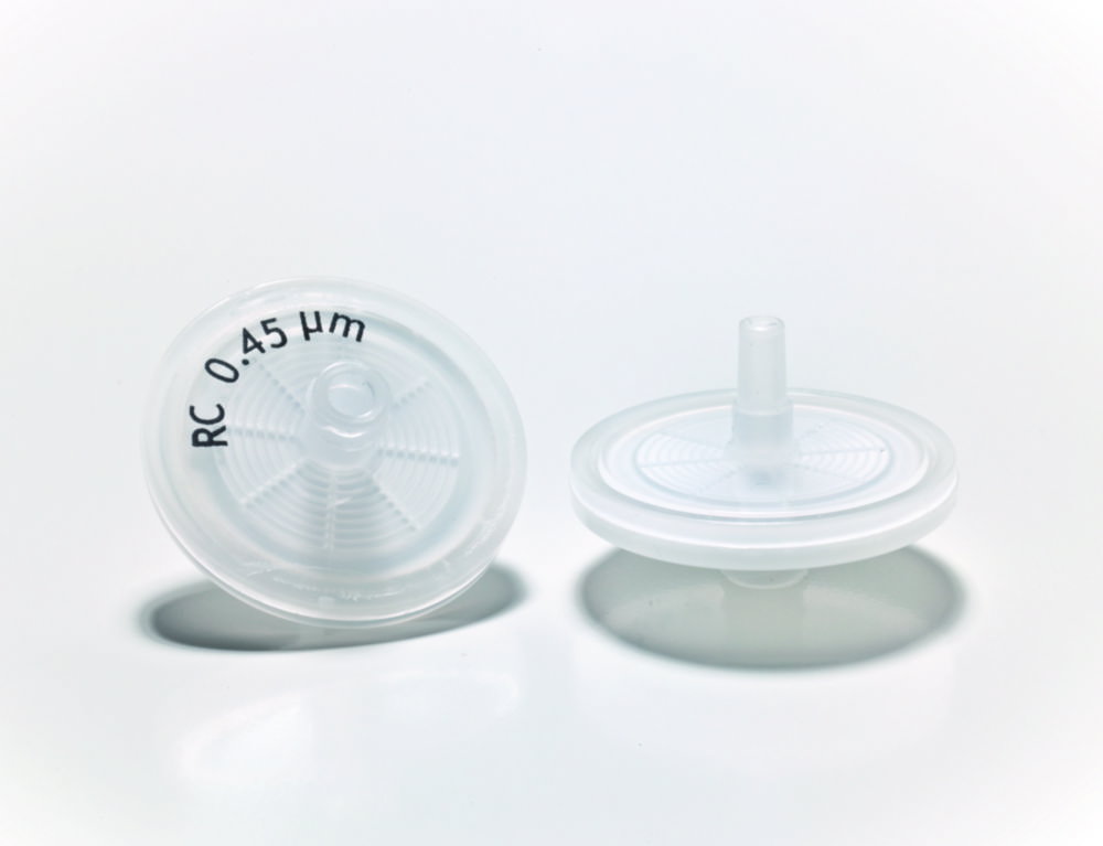 LLG-Syringe filters, RC, 0,45 µm Ø 25 mm, transparent, non sterile, pack of 500