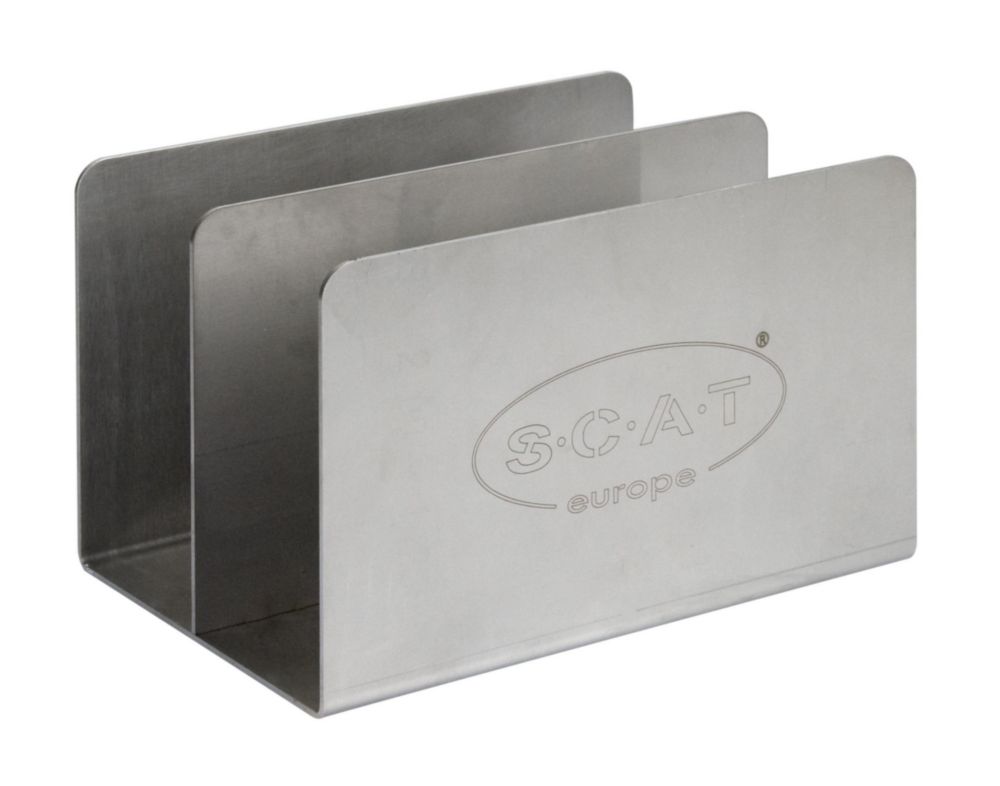Base for space-saving canisters, stainless steel, (W x H x D): 141x130x200mm