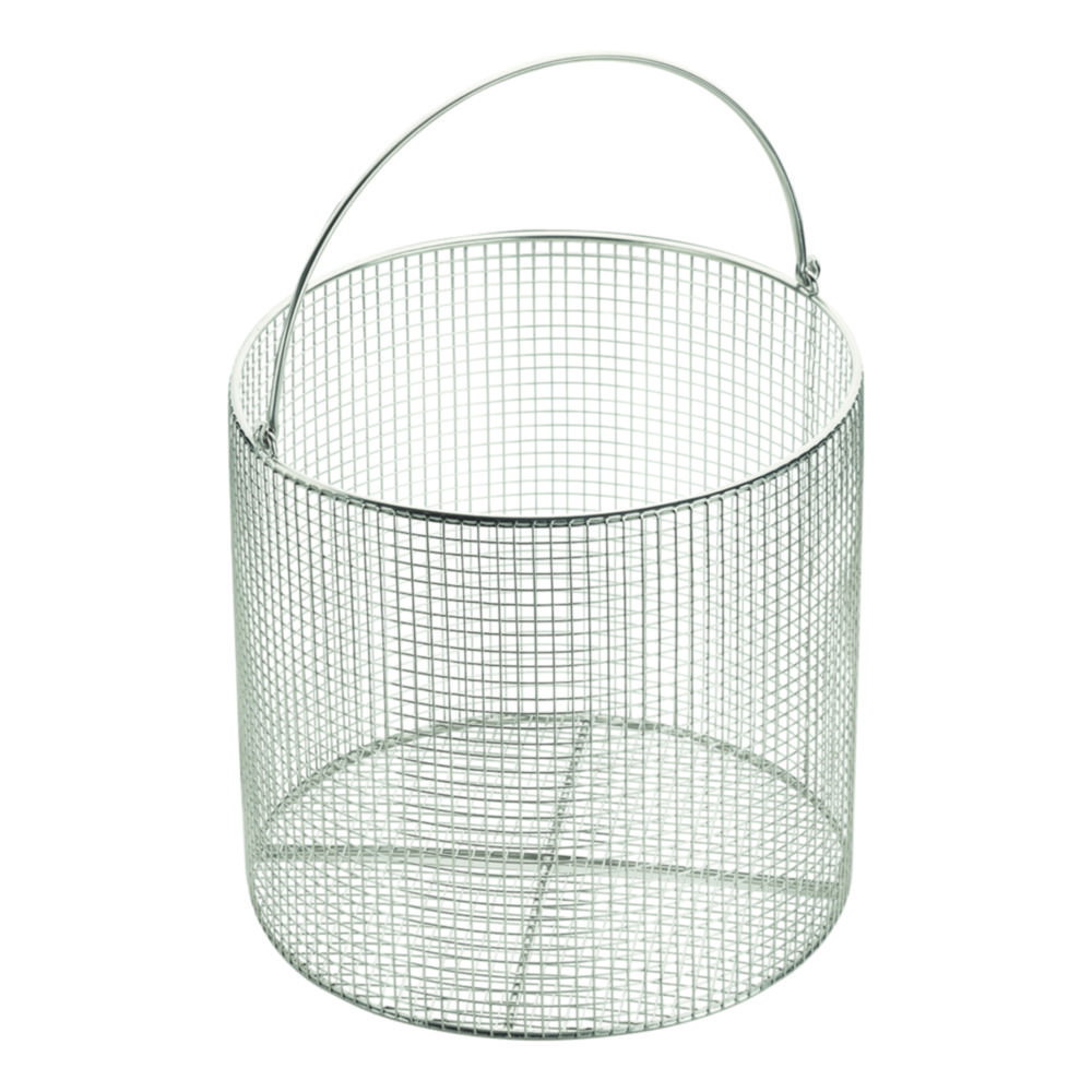 Wire basket DM 25, 25cm, with handle stainless steel for CERTOCLAV Classic, MultiControl 2, Connect and CultureMedia