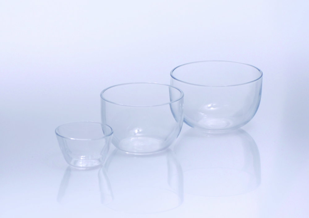 Quartz glass crucible 38 ml 45x36 mm, medium form