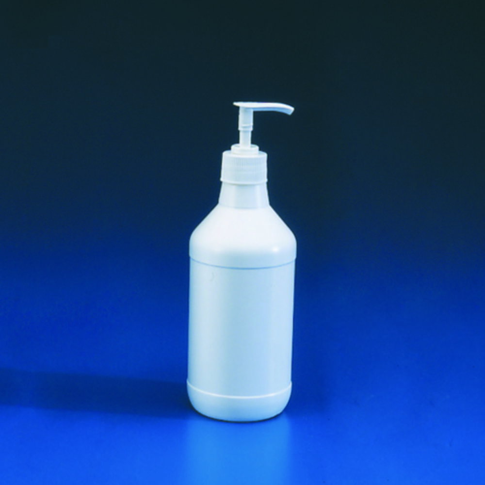 Dispensing bottle 500ml HDPE, cpl.