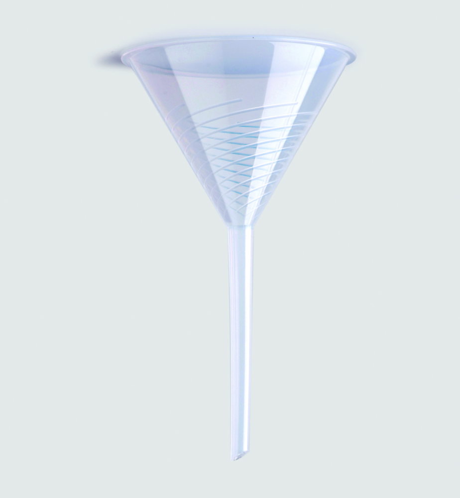 LLG-Laboratory funnel Ø 40 mm PP, with rib, pack of 10