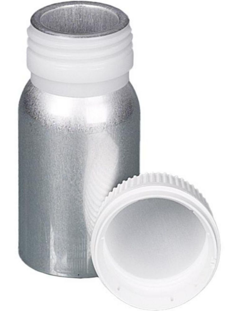 Aluminium bottles 60ml with PP-screw cap pack of 10