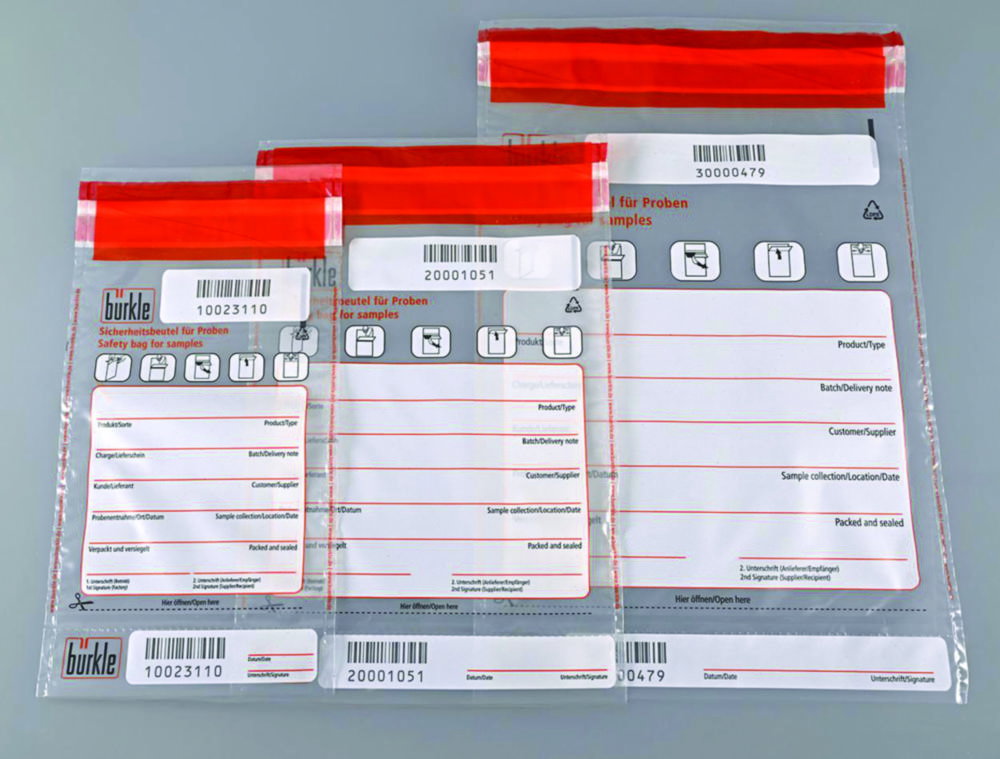 Safety bag for samples, 1000 ml, 300x195 mm pack of 100