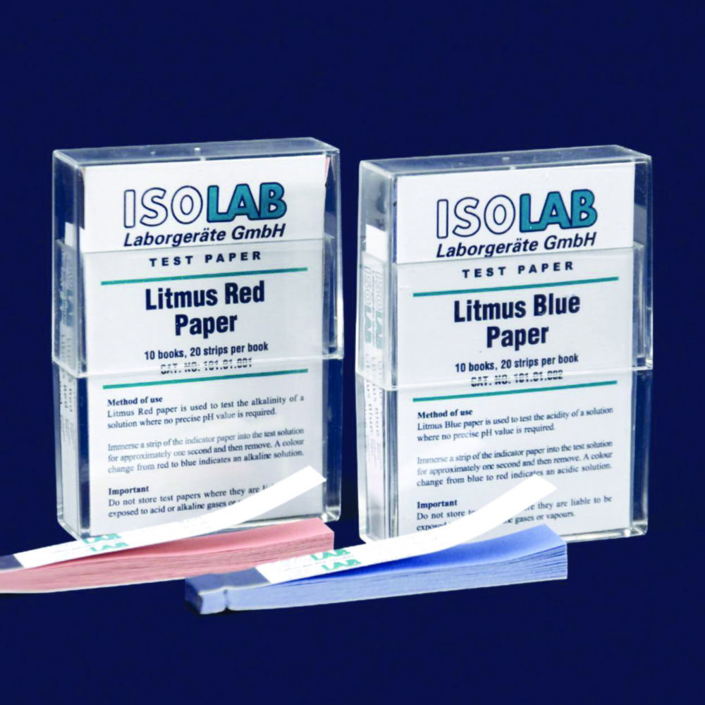 Litmus Paper, blue 8.0 pH to 5.0 pH pack of 200