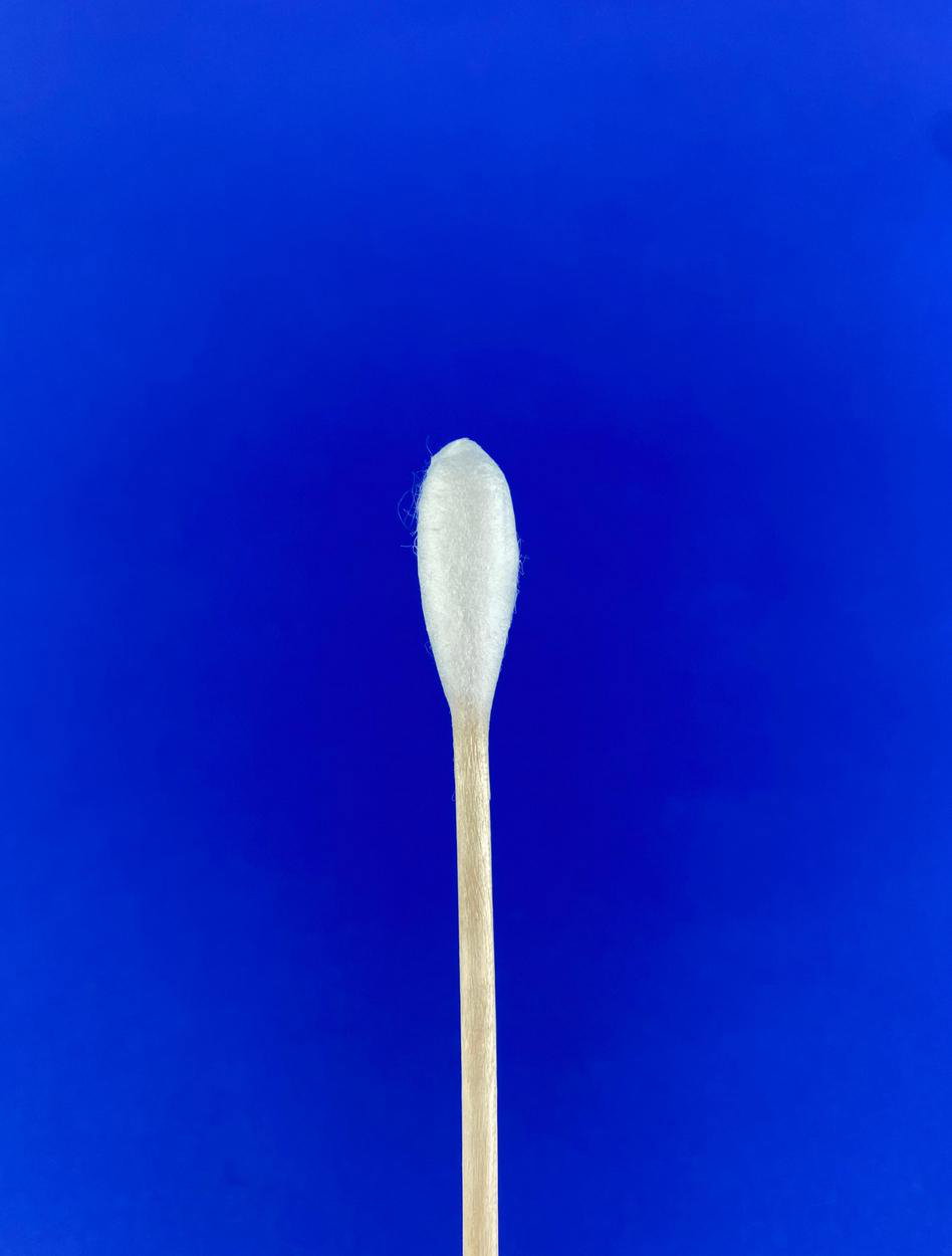 Cotton sticks 200 mm with one large cotton woll end (approx. 10 mm Ø) Medical device MDR 2017/745, pack of 50
