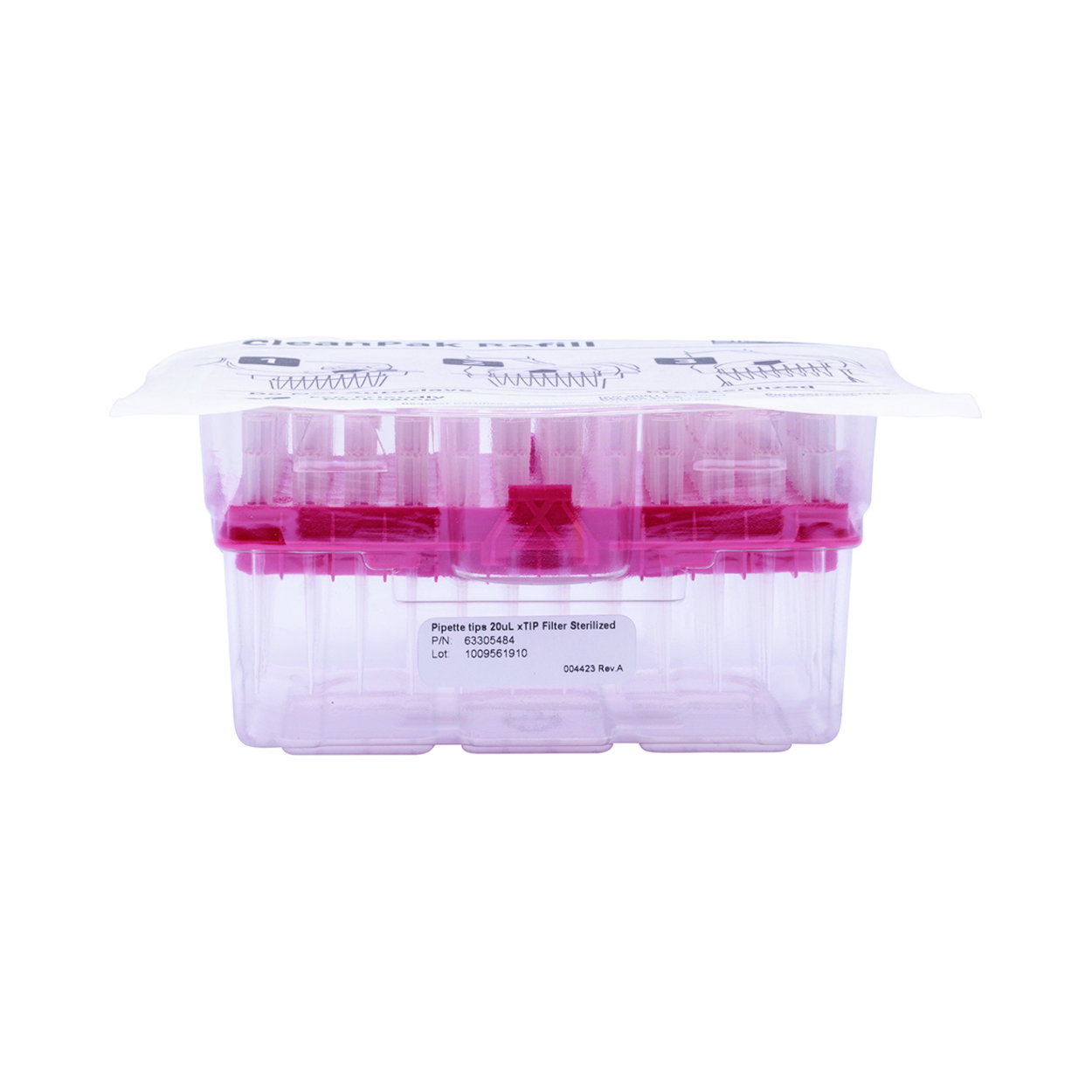 Pipette Tips 20uL xTIP F ST FTR BTX pack of 10x96