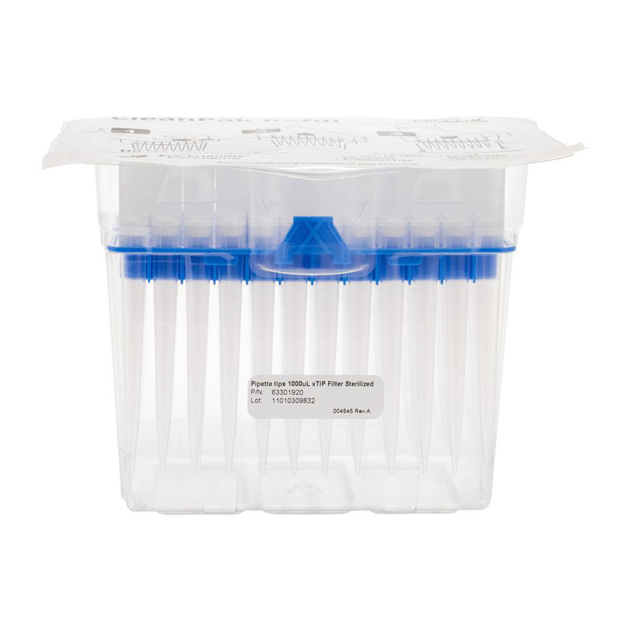 Pipette Tips 1000uL xTIP F ST FTR BTX pack of 8x96
