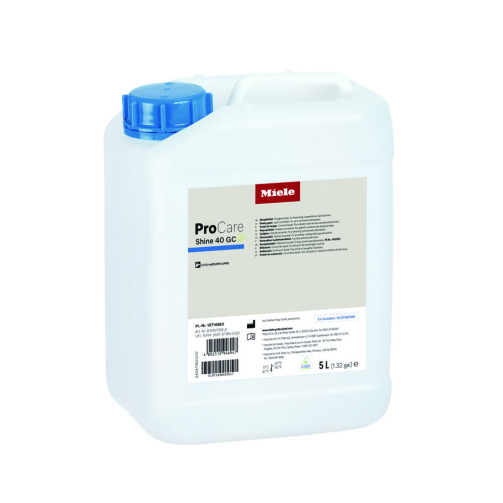 ProCare Shine 40 GC, 5 l Rinse aid, liquid concentrate UN 1814,8, II, (E)