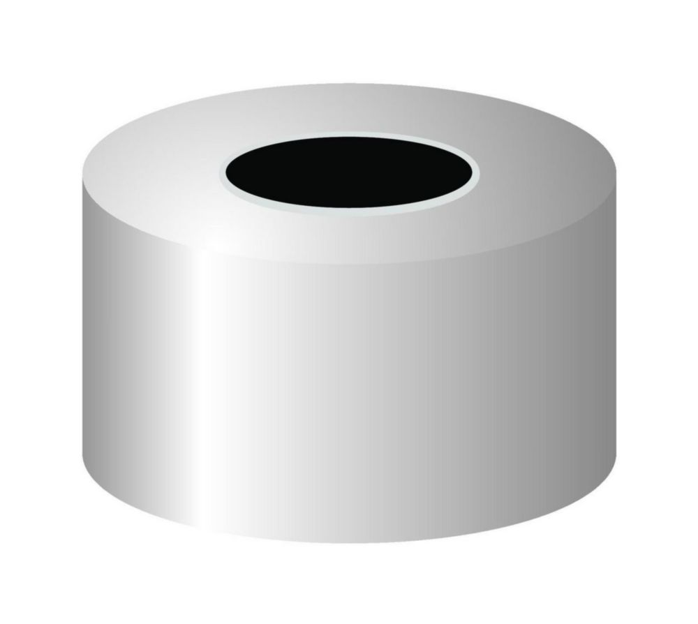 Aluminium crimp caps N 13, silver center hole, pack of 100