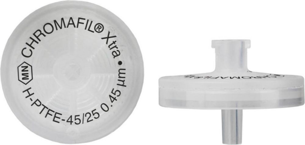 CHROMAFIL Xtra disposable filter H-PTFE-45/25 Hydrophilic polytetrafluoroethylene 0.45 µm, 25 mm colourless PP-case, labelled, pack of 100