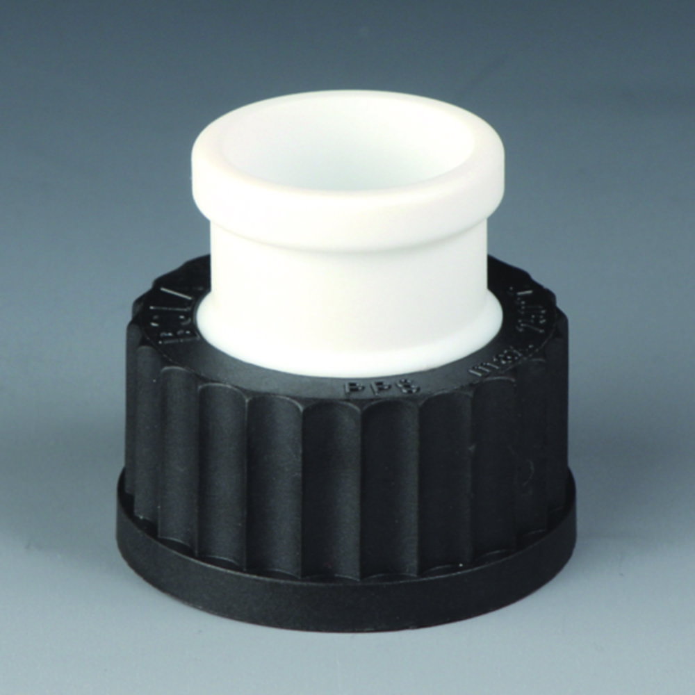Ground Joint GL Adaptor GL 45 on socket NS 29/32, PTFE/PPS