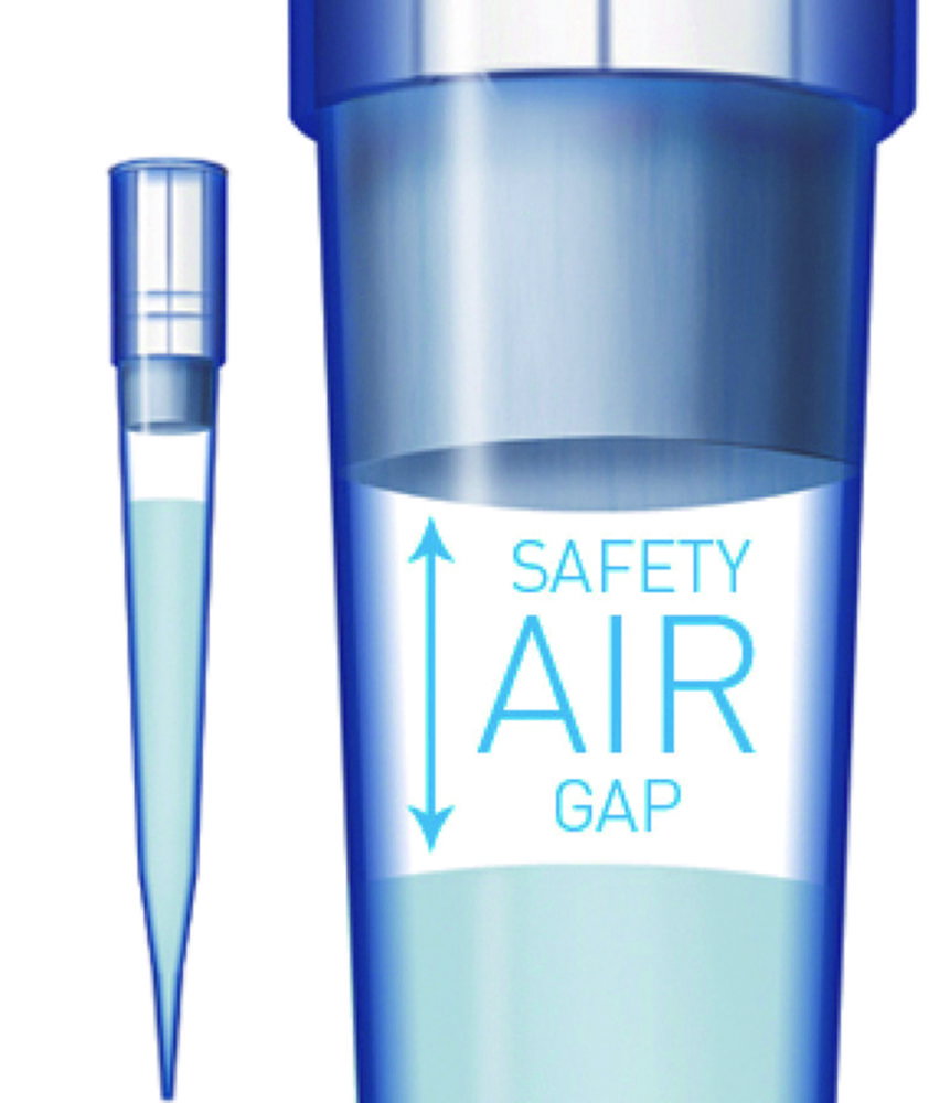 SafetySpace-Pipette tips 5 - 300 µl sterile, pack of 10x96