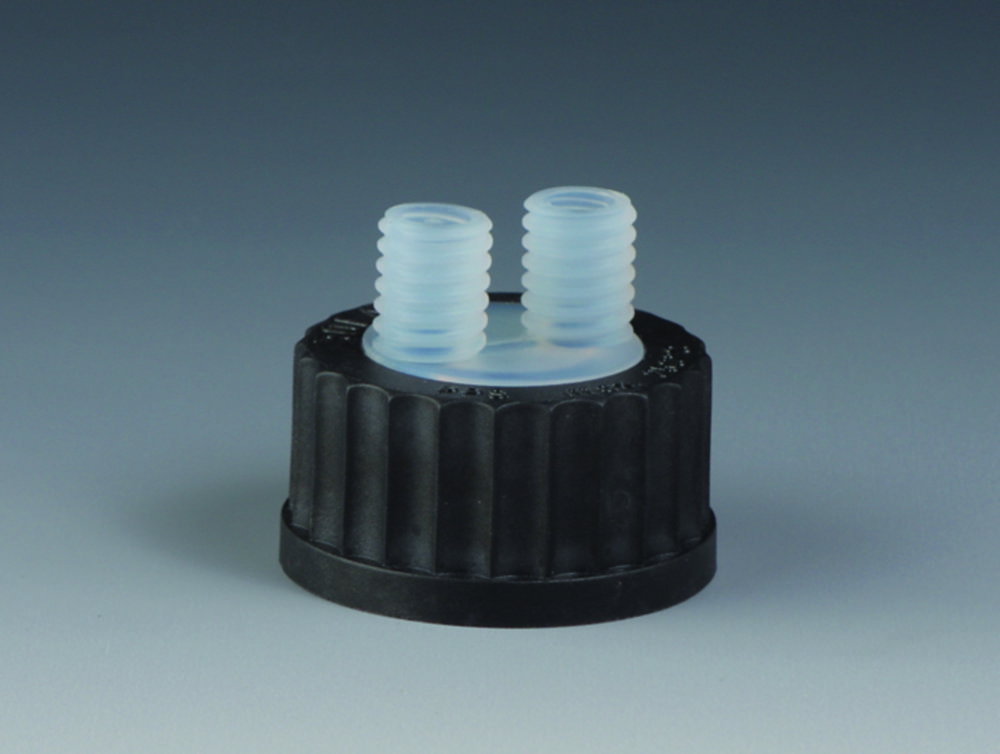 Multiple distributor with stopcocks 2x GL 14, PTFE/PPS
