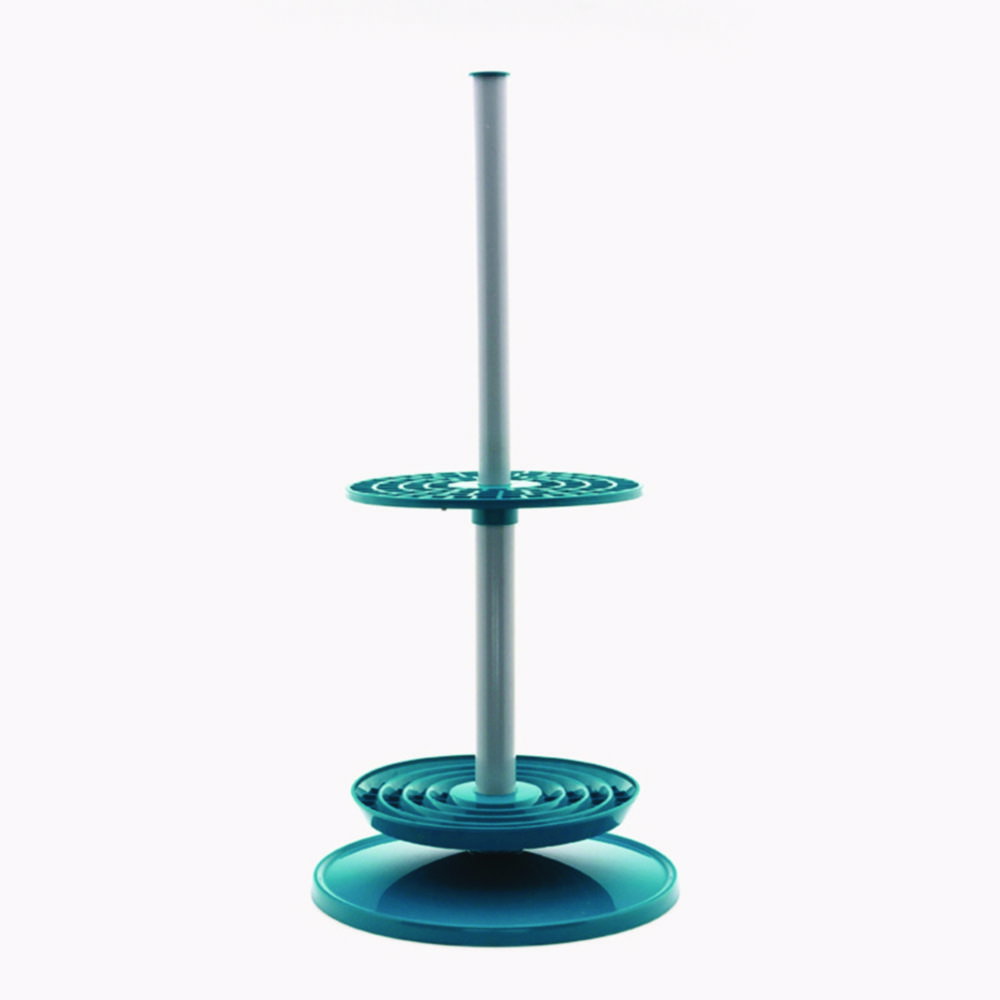 Pipette stand, PP blue, vertical, 94 places