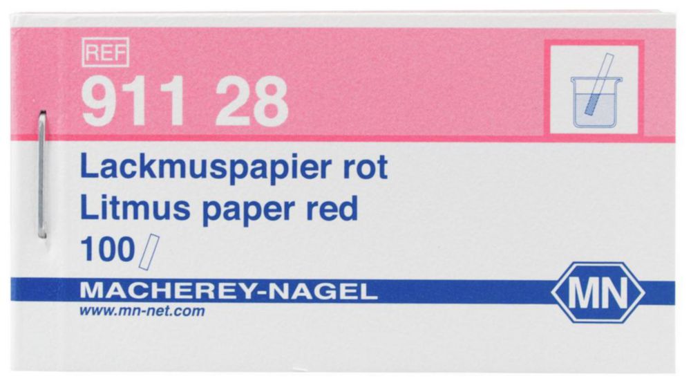 Litmus paper, red 100 strips