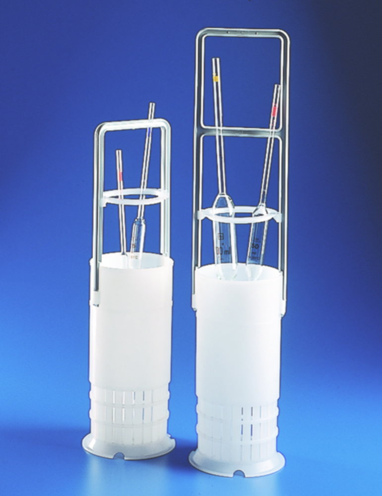 Pipet baskets,PE-HD,for pipettes upto 460 mm 145 x 645 mm high