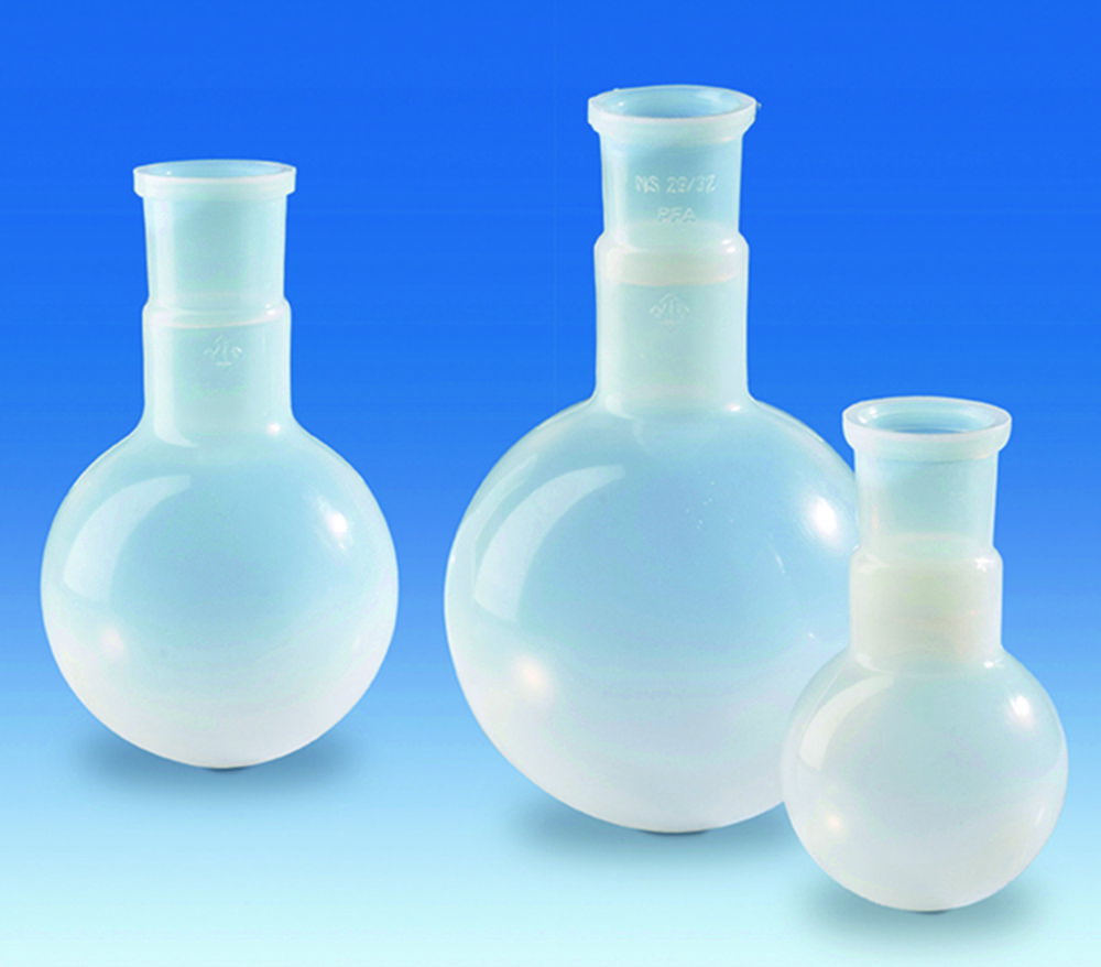 Round bottom flask, 500 ml, PFA with NS 29/32