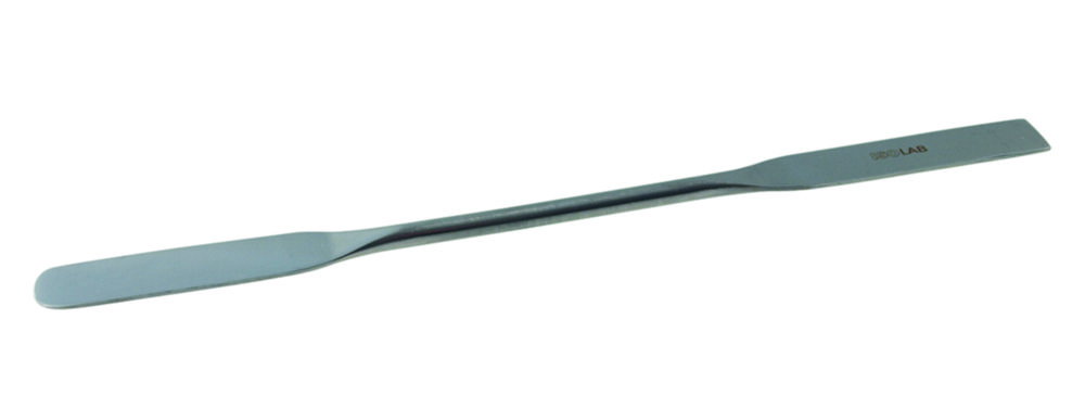 Spatula double ended 180 mm, straight stainless steel