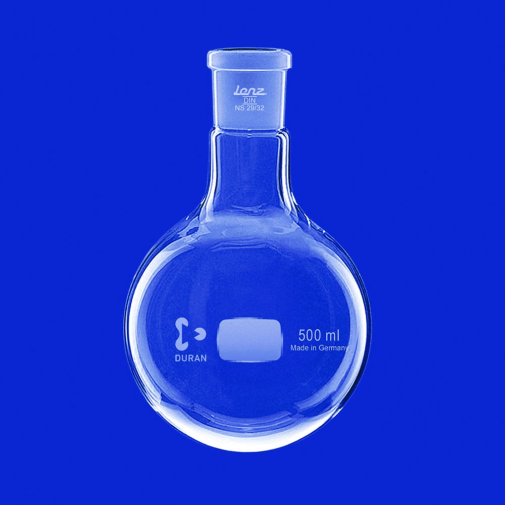 Round-bottom Flasks with Conical Joint, Cap. ml 100 Socket NS 24/29