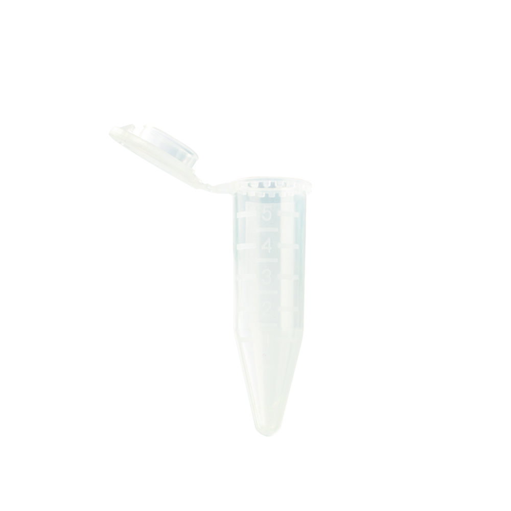LLG-Centrifuge tubes 5 ml, clear PP, with safe locking cap, non-sterile, pack of 200