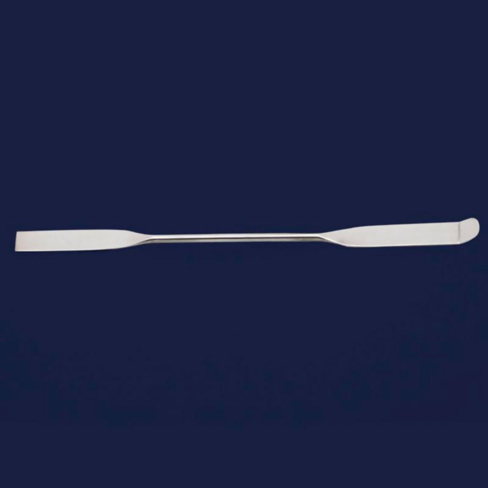 Spatula double ended 130 mm, straight stainless steel